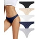 thumbnail image 1 of Tangas de ropa interior para mujer Voenxe Seamless, paquete de 5, 1 of 7
