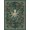 Teal Beige Orange, Pattern 12, variant on ODIKA 8'x10' Washable Area Rug Octopus Koi Pirate Creature Maritime Motif Symmetrical Cartoon for Dining Room, Large Office, Lounge, Non-Slip Chair-Friendly Mat