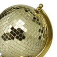 thumbnail image 4 of DecMode Stainless Steel Glam Disco Ball Inspired Globe 9"W x 12"H, with Metallic Gold Finish and Mirror Overlays, 4 of 8