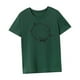 thumbnail image 5 of Camiseta para mujer Camiseta básica Ajuste regular Cuello redondo Camiseta para vacaciones Calle Mujer L, 5 of 7