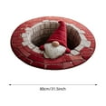 thumbnail image 4 of Christmas 3D Rug,Christmas Optical Illusion Rugs,Santa Claus Quilted & Quilted Round Mat,ChristmasNon- Visual Door Mat for ChristmasIndoor Outdoor Home Party (23.6 Inch), 4 of 7