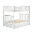 thumbnail image 4 of Columbia Bunk Bed Full over Full with Full Size Urban Trundle Bed in White, 4 of 7