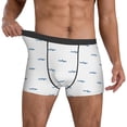 thumbnail image 3 of Men's Boxer Briefs, Cartoon Cool Shark _C Soft Comfy Mens Underwear Boxer Briefs Breathable With Widen Waist, 3 of 7