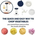 thumbnail image 6 of Rorence 3 in 1 Salad Spinner Food Chopper Set, 5 QT Large Stainless Steel Mixing Bowl with 5 Blade Slicer, Collapsible Pump Lettuce Dryer Fruit Washer, Non-slip Vegetable Dicer, 6 of 9