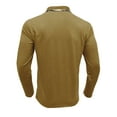 thumbnail image 5 of ZCFZJW Long Sleeve Polo Shirts for Men Lightweight Casual 1/4 Button up V Neck Lapel Collar V Neck Pullover Sweatshirts with Pockets Yellow XL, 5 of 6