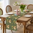 thumbnail image 4 of Easter Bunny Table Runner 90 Inches Long for Kitchen Dining, Spring Yellow Flowers Country Plants Green Dresser Scarf Farmhouse, Dining Table Decorations for Wedding/Parties, 13 x 90 In, 4 of 8