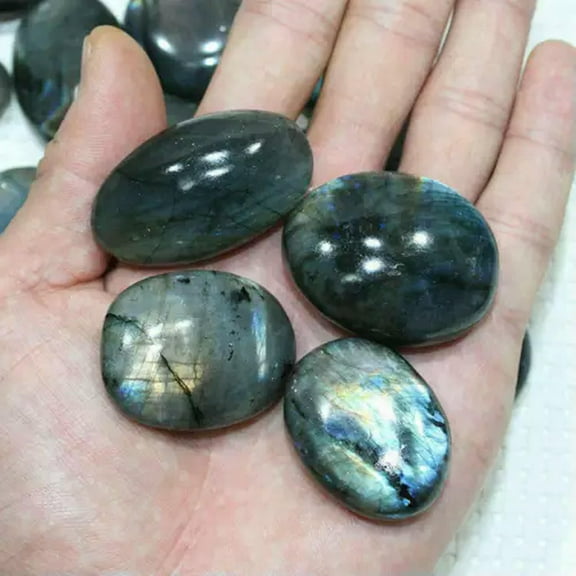 K-KED 20-70mm Natural Labradorite Moonstone Quartz Polished Crystal Stone Rock Healing-2-3cm-5pcs