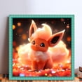 thumbnail image 2 of (9) Hilo Algodón Ecológico Bordado 11CT 3 Hebras Impresión 40*40cm Pokémon Eevee Kit Serie Cine Y Televisión Punto Cruz, 2 of 9