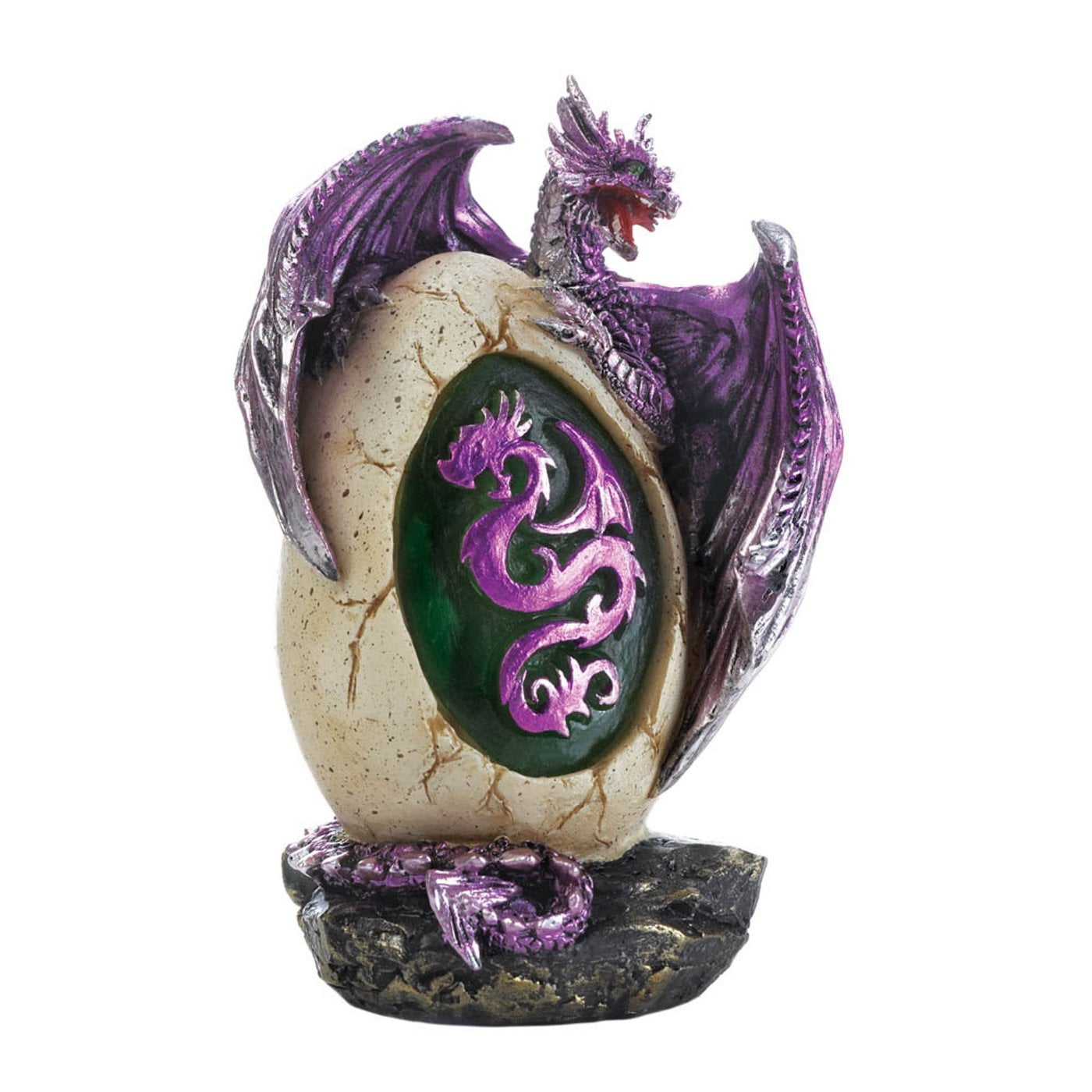 PURPLE DRAGON EGG STATUE