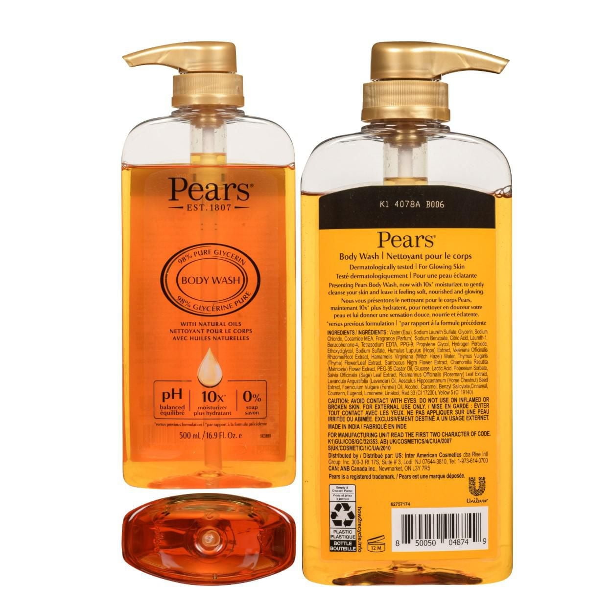 PEARS BW NATURAL OIL, ● Newly formulated