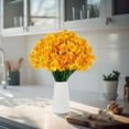 thumbnail image 4 of Twfbrm Artificial Flowers, Realistic Plastic Daffodils Bouquet with Green Leaves and Stems, UV Resistant Real Looking Faux Plants Narcissus Flowers Spring Decorations for Wedding Bridal Outdoor, 4 of 8