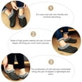 thumbnail image 4 of EeaseMX 1 par de pantuflas clásicas tipo zueco con forro, cálidas y suaves, sin cordones (negras), 4 of 8