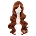 thumbnail image 1 of LinYooLi 28 Inch/70 cm Charming Women Side Bangs Long Curly Full Hair Synthetic Wig (Brown Mixed Blonde), 1 of 5