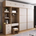 thumbnail image 2 of Dressing Table Wardrobe Drawers Wooden Clothes Storage Wardrobe Bedroom Organizer Ropero Armable De Ropa Room Furniture My Lux Decor Round, 2 of 30