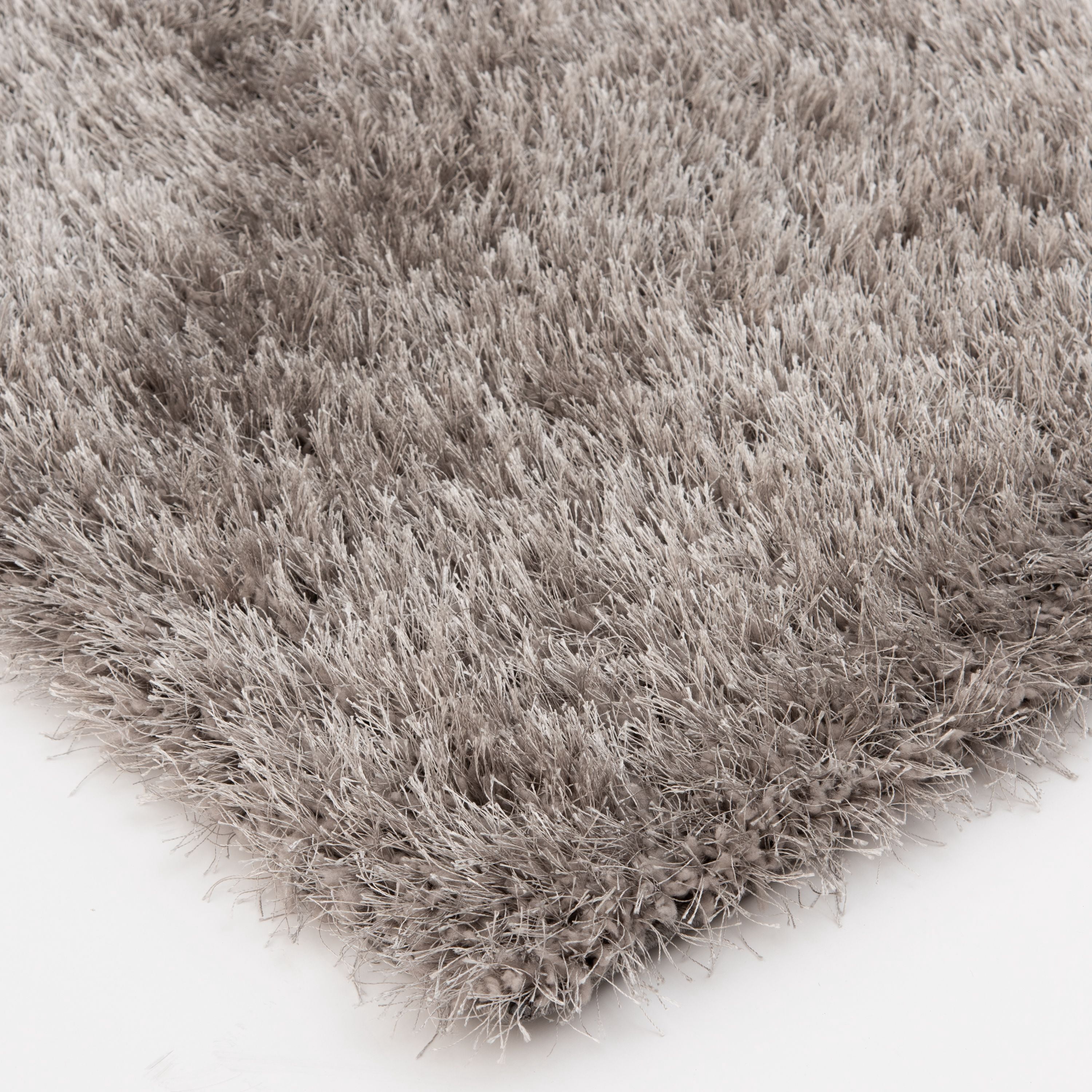 Better Homes & Gardens Gray 2x3 Glossy Shag Rug, Multiple Sizes