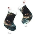 thumbnail image 3 of Yiaed Wave Sailboat Shark Print Christmas Stockings, Christmas Stockings Hanging Ornaments, Christmas Stockings for Family Christmas Holiday Decorations, 3 of 7