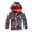 Orange, variant on Kids Rain Jacket, Boys Waterproof Jackets Fleec𝖾 Lined Hooded Raincoat Cartoon Windbreaker Waterproof Coat Sports Outwear
