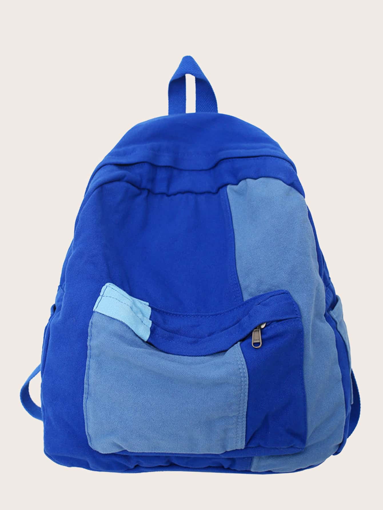 Women Bags Colorblock Canvas Classic Backpack 420122BAGS12237
