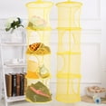 thumbnail image 3 of Anvazise 4 Layers Mesh Folding Kids Toys Storage Rack Hanging Basket Sundries Organizer, 3 of 13