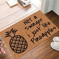 thumbnail image 1 of Tapis de Porte Imprimé Ananas pour Entrée - Solution de Sol en Polyester pour Extérieur et Zones de Porte d'Entrée, 1 of 6