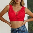 thumbnail image 2 of DGMIOCS Women’s Bras Wireless Jelly Bras for Women No Underwire with Support Red 40, 2 of 5