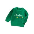 thumbnail image 1 of SUNSIOM Baby Girl Sweater Long Sleeve Flower Letters Knit Pullover Sweatshirt Warm Fall Winter Clothes, 1 of 8