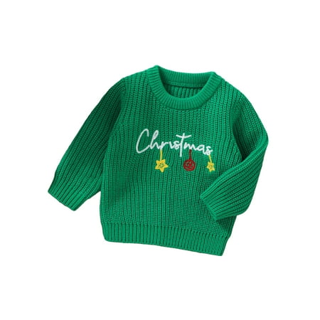 

Luethbiezx Warm Winter Sweater for Baby Girls with Flower Letters and Long Sleeves