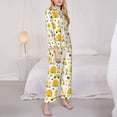 thumbnail image 3 of Haiem Gnomes Bees Pattern Women’s Long-sleeve Sleepwear,Sleepwear Set,2-piece Loungewear Set,Soft PJs Comfy Nightwear with Pockets-Medium, 3 of 7