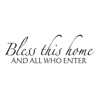 Wall Stickers, Vinyl Wall Decals, Living Room Bedroom Bathroom Kitchen  Inspirational Quotes Bible Verse Christian Prayer Religious Home Vinyl Art  Wall