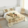 thumbnail image 4 of Manfei Rustic River Bedding Comforter Set,Brown Mallard Duck Twin Comforter Sets,Country Farmhouse Lodge Bedding Set For Men Women,Microfiber Bedroom Decor Reversible,2pcs, 4 of 9