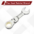 thumbnail image 3 of Llave de trinquete de cabeza flexible Uxcell 5/8" SAE 72 dientes 12 PT llave combinada de trinquete, 3 of 7
