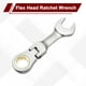 thumbnail image 3 of Llave de trinquete de cabeza flexible Uxcell 5/8" SAE 72 dientes 12 PT llave combinada de trinquete, 3 of 7