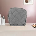 thumbnail image 5 of Unique Bargains 1 Pc Lady Portable Square Lipstick Bag for Outdoor Activities Gray Polyester, 5 of 6