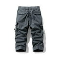 thumbnail image 4 of Fashion YLSDY Cargo Pants for Men Multi-Pocket Tapical Pant Rip Stop Relaxed Fit Harem Outdoor Straight Leg Casual Workwear Gray XXXL, 4 of 4
