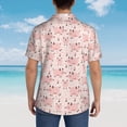 thumbnail image 4 of Balery Pig Camisas hawaianas de manga corta para hombre, camisas playeras de corte holgado, camisas de vacaciones con botones,Small, 4 of 7