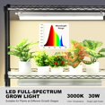 thumbnail image 3 of Plant Stand with Grow Light Grow Light Shelf with Cover and Thermometer Plant Shelf with Grow Light Full Spectrum Light Mini Plant Stand with Timer for Seed Starting ( s Light, 3 of 9