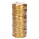 thumbnail image 1 of Cordel de poliéster para envolver regalos con purpurina, accesorio decorativo profesional Oro, 1 of 9