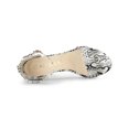 thumbnail image 4 of BLISSFUL STEP Women's Snake Printed Block Heel Ankle Strap Sandals White Snake 7.5, 4 of 7