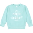 thumbnail image 2 of Inktastic Niece of the Bride Roses and Leaves Toddler Sweatshirt, 2 of 4
