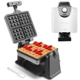 thumbnail image 1 of Máquina para hacer gofres Baker's Friend Mini Flip de acero inoxidable, 1 of 6