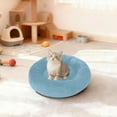 thumbnail image 3 of Iauyy Pet Couch Donut Cat Bed for Indoor Cats/Small Dogs Washable & Machine with Non-slip Bottom Calming Cat Furniture, A-blue Background (M), 3 of 8