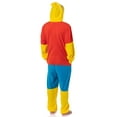 thumbnail image 3 of The Simpsons Hooded Union Suit - Men's Bart Simpson One Piece Character Costume Fleece Pajama Footless Sleeper for Men & Women, 3 of 4