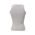 thumbnail image 4 of Elegant Lace Trim Tank Top Soft Solid Camisole With Delicate Frill Gathers For Everyday Wear Women's Casual Summer, M, Grey, 4 of 4