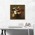 thumbnail image 2 of ARTCANVAS Various Flowers 1904 Canvas Art Print by Henri Fantin-Latour - Size: 18" x 18" (1.50" Deep), 2 of 9