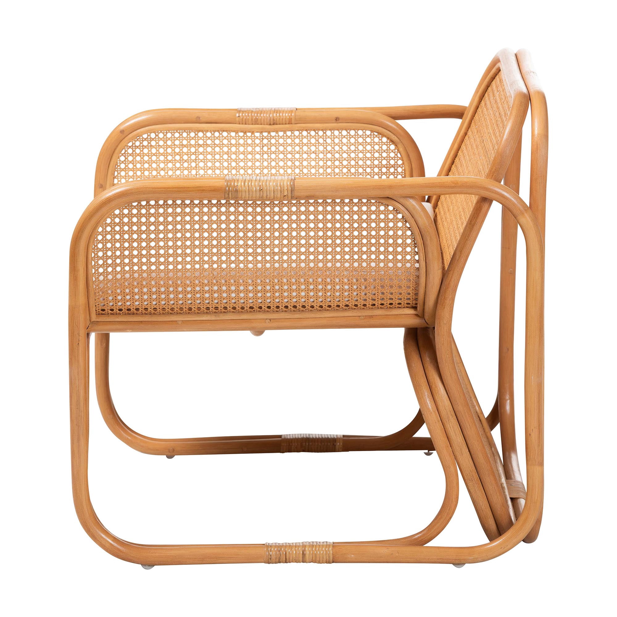 bali & pari Cambridge Boho Armchair, Light Honey