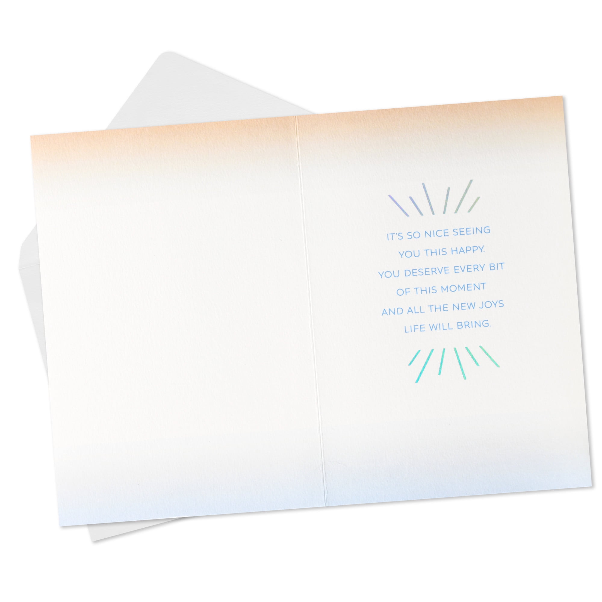 Hallmark Congratulations Card (You Deserve This Happiness)
