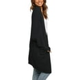 thumbnail image 4 of Coloody Womens Open Front Slouchy Sweaters Long Batwing Sleeve Oversized Knit Cardigans with Pocket, 4 of 5