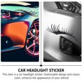 thumbnail image 2 of 2 pares de pestañas para faros de coche, pegatinas para faros de coche, pegatinas divertidas para el cuerpo, decoración para coche (negro) TUNC Sencillez, 2 of 5