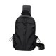 thumbnail image 2 of Bolsa de pecho para hombre, informal, con correa ajustable, ideal para viajes, entrenamiento y gimnasio. Negro, 2 of 9