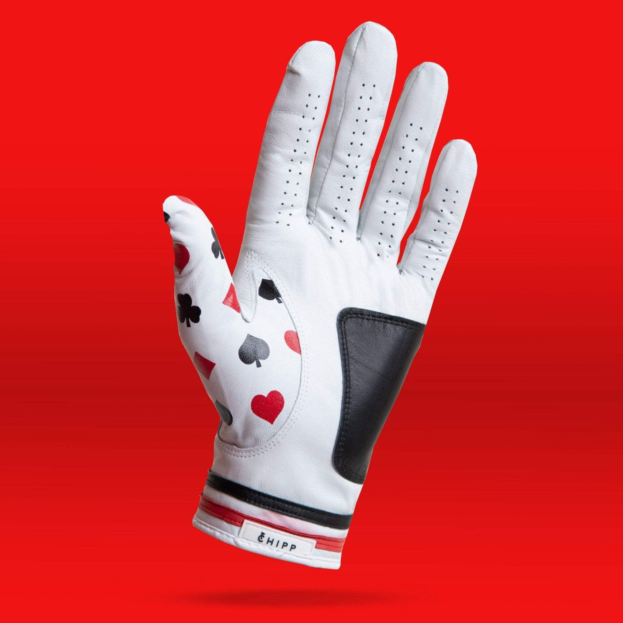 Texas Hole'em Poker Golf Glove | Premium Cabretta Leather & Supportive Palm Pad